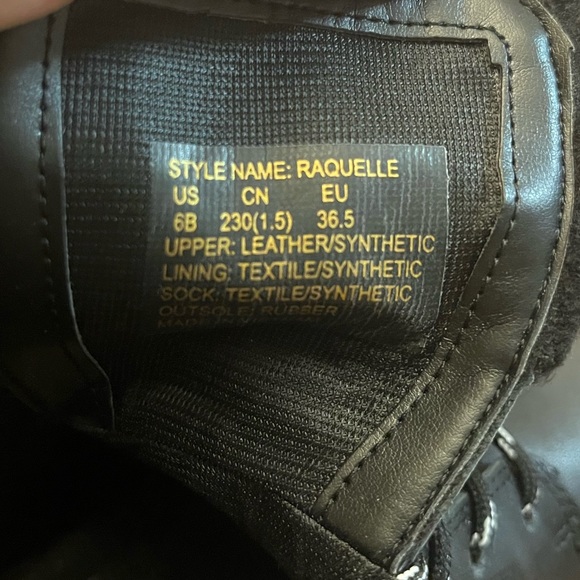 NWOT Kate Spade Combat Boot Leather Faux Fur Lug Sole Sz 6B Style Raquelle - Picture 6 of 7